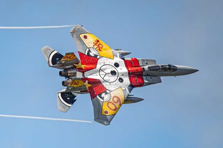 203 TFS 60th Anniversary Special Livery during an Airshow Rehearsal